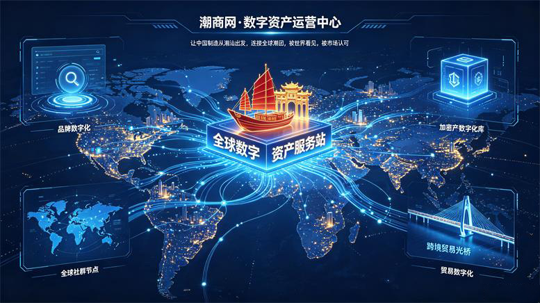 潮商網(wǎng)·數(shù)字資產(chǎn)運營中心 = 全球數(shù)字資產(chǎn)服務(wù)站